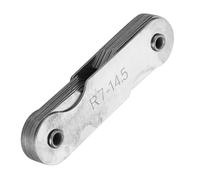 Aolidsive Jauge de Rayon en Acier Inoxydable, Ensemble d'outils de Mesure Concave Interne Externe en Acier Inoxydable pour Machinistes Fabricants d'outils et de Matrices R1 6.5MM (R7-14,5MM)