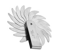 Aolidsive Jauge de Rayon en Acier Inoxydable, Ensemble d'outils de Mesure Concave Interne Externe en Acier Inoxydable pour Machinistes Fabricants d'outils et de Matrices R1 6.5MM (R25-50MM)