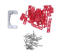 Aolidsive Jeu d'Entretoises de Plaque Murale, Entretoises de Boîte de Prise électrique en Acier avec 96 Niveleurs de Sortie pour la Fixation de Fiches Desserrées et l'alignement des Interrupteurs