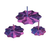 Aolidsive Jouet étoile élargi imprimé en 3D, Jouet Sensoriel Rotatif à Doigt Polygonal avec Poignée, pour L'amélioration de la Concentration et la Régulation émotionnelle (Purple)