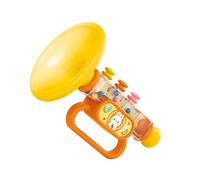 Aolidsive Jouet Trompette pour Enfants, Instrument de Musique Mignon de Dessin animé pour bébé avec des Couleurs Vives, Jouet d'éducation Précoce pour Les Tout-Petits âgés de 1 à 3 Ans (Yellow)