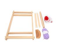 Aolidsive Kit de Métier à Tisser pour Enfants, Ensemble d'artisanat éducatif en Bois pour Enfants, Développe la motricité Fine et la Patience, Parfait pour les Projets de Bricolage
