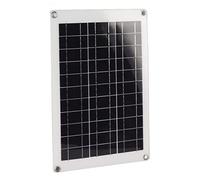 Aolidsive Kit de Panneau Solaire, Panneau Solaire Flexible Polycristallin avec Double Interface USB, de Charge Photovoltaïque 20 W pour Batterie de Voiture, Bateau, Camping-car, Utilisation en