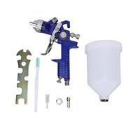 Aolidsive Kit de Pistolet de Pulvérisation HVLP, Buse de 1,4 Mm, Tasse de 600 ML, Outil de Pulvérisation de Peinture à Alimentation par gravité avec Aiguille de Buse en Acier Inoxydable