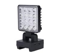 Aolidsive Lampe de Poche LED à Batterie, Construction ABS, Inclinaison Réglable à 90° et Rotation 330°, Parfaite pour le Camping, le Travail et les Activités de Plein Air avec Chargement USB de Type