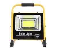 Aolidsive Lampe de Travail LED 100 W 20 000 Lumens, Lampe de Travail Portable Rechargeable 10 000 MAh avec Lumière Blanche du Jour 5 000 K et Angle de Faisceau Large de 120 ° pour les (Prise UE)