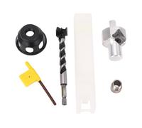 Aolidsive Localisateur de Guide de Perçage Vertical en Alliage D'aluminium, Gabarit de Perçage de Trou Droit Portable avec Accessoires pour Le Travail du Bois, Le du Métal, des