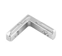 Aolidsive Lot de 10 Supports d'Angle en Acier au Carbone à Angle Droit, Joint Intérieur é pour Renfort de Profil en Aluminium 2020, Vis M6 Adaptée pour l'assemblage de Cadre de Bricolage