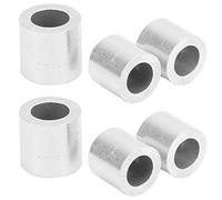 Aolidsive Manchon de Sertissage en Aluminium, Couvercle en Aluminium Léger et Durable pour Câble Métallique, Paquet de 100 pour Applications de Câbles Métalliques de 6 Mm