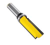 Aolidsive Mèche de Routeur à Cannelure à Tige 1/4, Roulement Supérieur en Alliage de Carbure, Mèche de Routeur à Garniture Affleurante pour Machines à Bois et à Graver