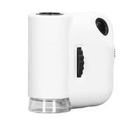 Aolidsive Mini Microscope Portable, Lentille Acrylique, Grossissement 55x, Lumière LED, Idéal pour Les Amateurs, Les étudiants et Les Réparations de Bricolage