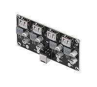 Aolidsive Module de Conversion DC-DC 4 Voies à Charge Rapide, QC3.0 | Circuit au niveau de la carte pour le chargement USB, sortie 24 W, déclencheur automatique 3-12 V, efficacité maximale de