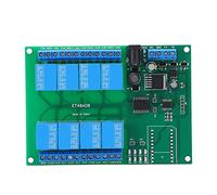 Aolidsive Module de Relais DC12V, Carte de Relais de Bas Niveau à 8 Canaux, Conception de Protection de Circuit Compacte, Contrôle Multifonction pour les Projets Domotiques électroniques