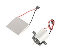 Aolidsive Moteur de Ventilateur de Cheminée, Accessoires de Ventilateur de Poêle Alimentés par la Chaleur en Alliage d'aluminium et en Laiton avec Feuille de Production d'énergie à Haute