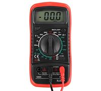 Aolidsive Multimètre Numérique XL830L, Testeur de Tension LCD Portable avec Rétro-éclairage, Conception Antichoc pour Laboratoires, Usines et Usage Domestique, Plage de 200 MV à 600 V (XL830L rouge)