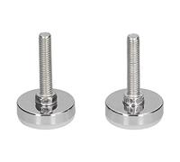 Aolidsive Niveleur de Pieds de Meubles en Métal, Support Réglable, Outil à Vis de Nivellement Fixe M8 pour Maison, Bureau, Atelier, Armoire de Table, 2 Pièces