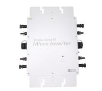 Aolidsive onduleur Solaire en Alliage d'aluminium -onduleur 2000 W 100 V à 240 V IP65 étanche Surveillance APP pour Système de Production d'énergie Solaire Extérieure sur Le Toit