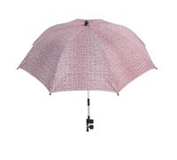 Aolidsive Parasol de Protection Solaire pour Poussette de bébé, Conception à Pince Réglable, Parapluie Léger d'une Taille de 55 Cm pour Landaus et Poussettes de bébé (Jean Rouge)