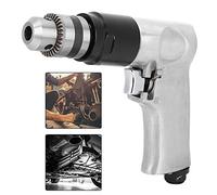 Aolidsive Perceuse Pneumatique Réversible de 3/8 Pouces, Outil Pneumatique avec échappement Silencieux, 1800 Tr/min pour les Applications Industrielles et de Forage