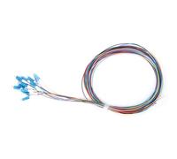 Aolidsive Pigtail de Fibre Optique à 12 Brins, Virole en Céramique LC UPC Monomode avec Faible Perte D'insertion, Perte de Retour élevée, pour Système de Communication LAN à Fibre