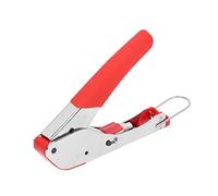 Aolidsive Pince à Câble Coaxial, Outil de Sertissage en Caoutchouc Souple en Acier pour RG59 RG6, Parfait pour les Connexions de Télévision par Câble et Audio-vidéo