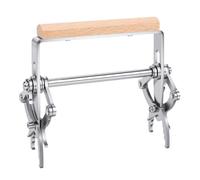 Aolidsive Pince de Cadre de Ruche, Outil Ergonomique pour Soulever et Transférer Confortablement Les Nids D'abeilles pour Apiculteurs, Manche en Bois de Hêtre en Acier Inoxydable