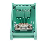 Aolidsive Plaque Adaptatrice DB9 vers Terminal, DC60V | Carte de dérivation montée sur PCB, espacement des bornes de 5,0 mm, plage de fils 14-26 AWG, 0,8 A par broche, câblage de