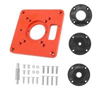 Aolidsive Plaque d'insertion de Table de Routeur en Alliage d'aluminium, Planche Rabattable Durable pour la Gravure sur Bois, Perçage Facile et Précis avec Couvercle de Protection Rouge
