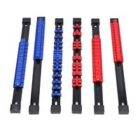 Aolidsive Plateau de Rangement de Douilles, Ensemble de 6 Supports de Douilles en ABS avec capacité de 1 4 3 8 1 2 Pouces, 32 30 24 Rails de Rangement de pour Réparation Automobile, Garage, Atelier