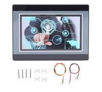 Aolidsive PLC HMI de 7 Pouces Tout en Un, 24 Entrées, 24 Sorties, Relais 100K, Compteur à Grande Vitesse, écran Tactile TFT LCD, Contrôleur Logique Programmable pour L'automatisation