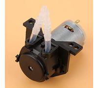 Aolidsive Pompe Péristaltique, Pompe Doseuse DC12V/24V avec Conception à 3 Rouleaux pour la Science Chimique d'aquarium, Tête de ABS Auto-amorçante avec Tube en Silicone (12 V 3 * 5)