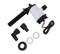 Aolidsive Pompe Submersible DC, Arbre en Acier Inoxydable, Pompe de Cale de Bateau 800GPH pour Vivier de Poisson de Yacht de Camping-car (WHITE)