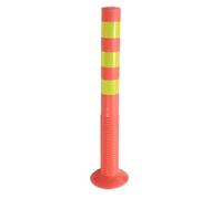 Aolidsive Poteau de sécurité Routier en EVA, Poteau de Délinéation de la Circulation, Barrière d'avertissement de 75 Cm avec Base de 165 Mm et Colonne de 73 Mm pour le Guidage de la Zone de