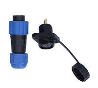 Aolidsive Prise étanche, Connecteur à Montage sur Bride avec Contacts en Cuivre, Joint étanche IP68, pour Machines Contrôlées par Programme et équipements de Communication (1 noyau (380V 25A))