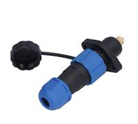 Aolidsive Prise étanche, Connecteur à Montage sur Bride avec Contacts en Cuivre, Joint étanche IP68, pour Machines Contrôlées par Programme et équipements de Communication (7 conducteurs (250V 5A))