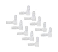 Aolidsive Raccord coudé en Plastique pour Tuyau cannelé, Matériau PE, Résistant à l'usure pour Tube de Pompe et Tube en Silicone, Connexion Coudée à 90 Degrés pour Produits Pharmaceutiques et