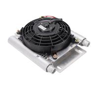 Aolidsive Radiateur Hydraulique pour Mini Pelle 1-1,8 Tonne, Connecteurs | Ventilateur Puissant de 80W, Corps en Alliage D'aluminium, Anticorrosif, Installation Facile pour Modèles AGT-H12 et AGT-QH12