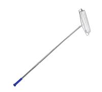 Aolidsive Râteau de Bunker de Sable, Râteau de Piège à Sable de Rouleau de Parcours en Acier Inoxydable 304 avec Boucle Robuste et Prise Confortable, pour Les Terrains de Baseball de Saut