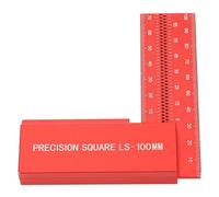 Aolidsive Règle à Angle Droit en Forme de L d'ingénieur de 100mm, Outil Multifonctionnel en Aluminium pour le Travail du Bois et la Construction