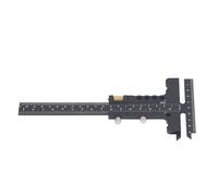 Aolidsive Règle de Travail du Bois en Forme de T en Aluminium, Outil de Mesure Précis avec Conception Ergonomique, Bouchon Personnalisable pour les Projets de Menuiserie