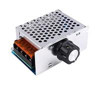 Aolidsive Régulateur de Tension SCR 4000W AC 220V, Contrôleur de Vitesse Variable pour Moteur, Contrôle de la Température du Four électrique