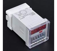 Aolidsive Relais de Compteur Numérique DH48J A, Affichage LED 1-999900 avec 11 Broches pour Communication Télécommandée et Mécatronique Automatique (220VAC)