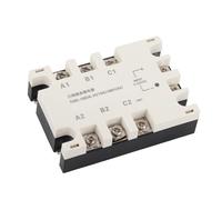 Aolidsive Relais Statique triphasé DC AC SSR Boîtier en Plastique d'ingénierie 10 A Entrée 3 à 32 V Charge 24 à 480 V CA Commutation Rapide pour Feux de Circulation d'automatisation Industrielle CNC