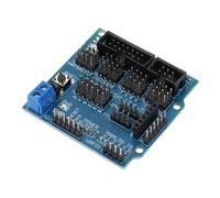 Aolidsive Sensor Shield Expansion Board, V5.0, Iic, 32 Servo Ports | Liens de module Bluetooth, communication par carte mémoire, PCB en or par immersion pour le prototypage de circuits