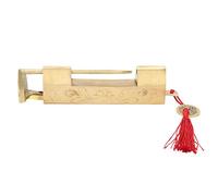 Aolidsive Serrure Antique, Mini Cadenas en Laiton, Cadenas sculpté Vintage de 6,5 Cm avec clé pour Boîte à Bijoux, Armoire et Boîte aux Lettres