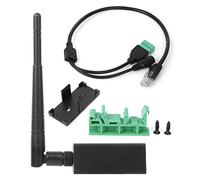 Aolidsive Serveur Série vers WiFi HF7211-0 avec Antenne Externe, Interface RJ45 pour Communication sans Fil Industrielle, Conversion Modbus, Large Plage de Température de -40 °F à 185 °F