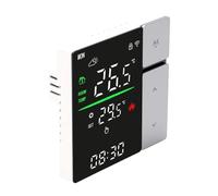 Aolidsive Smart WiFi Thermostat, Programmable App Control | Support Mural Numérique pour Plancher Chauffant, Chaudière et Climatiseur, Précision ±1°C, Ventilateur Silencieux,