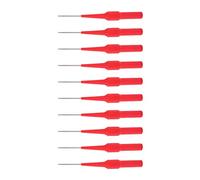 Aolidsive Sonde de Test de Fil de Fiche Banane, 10 Aiguilles en Acier Inoxydable avec Sièges de Broche Jack de 4,0 Mm pour Multimètre, Tests électriques Automobiles, Conception de Perforation pour