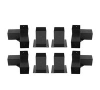 Aolidsive Support de Pergola, Construction en Acier avec Conception d'angle à 90 Degrés pour Structures en Bois, Idéal pour Les Balcons et Une Utilisation Commerciale Extérieure (8PCS)