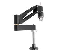 Aolidsive Support en Porte-à-faux de Taraudage, Support en Alliage D'aluminium à Double Usage pour Ateliers de Travail des Métaux, Course de Bras de 130mm, Noir